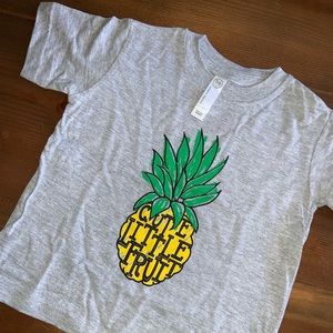 Kids “cute little fruit” tee shirt.